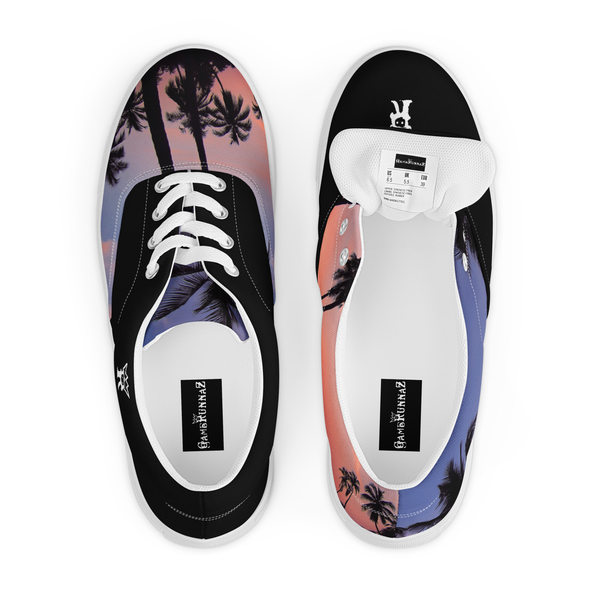 GameRunnaZ Men's "Golden Hour" Canvas Lace-ups - Image 4