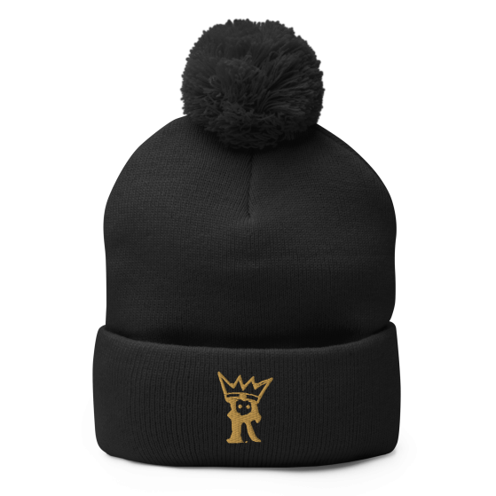 The Snowman: Old Gold Crown "R" Pom Beanie